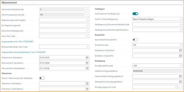 Abonnementkarte Register Abonnement