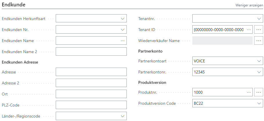 Abonnementkarte Register Endkunde