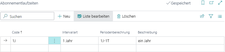 Abonnementlaufzeiten