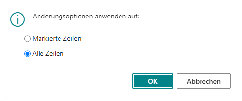 Aktion Komponenten ändern Kein Bundle